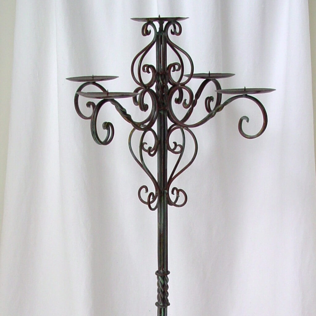 Covers Decoration Hire Floor Standing Candelabra Rustic Theme
