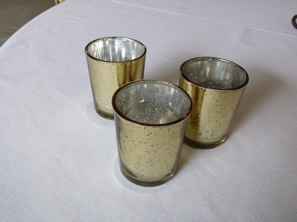 Covers Decoration Hire Gold Mercury Tealight Holders With Candle Gold Mercury Tealight Holders