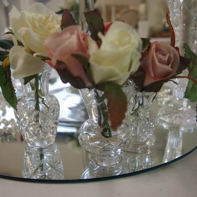 Covers Decoration Hire Crystal Bud Vase Covers Decoration Hire