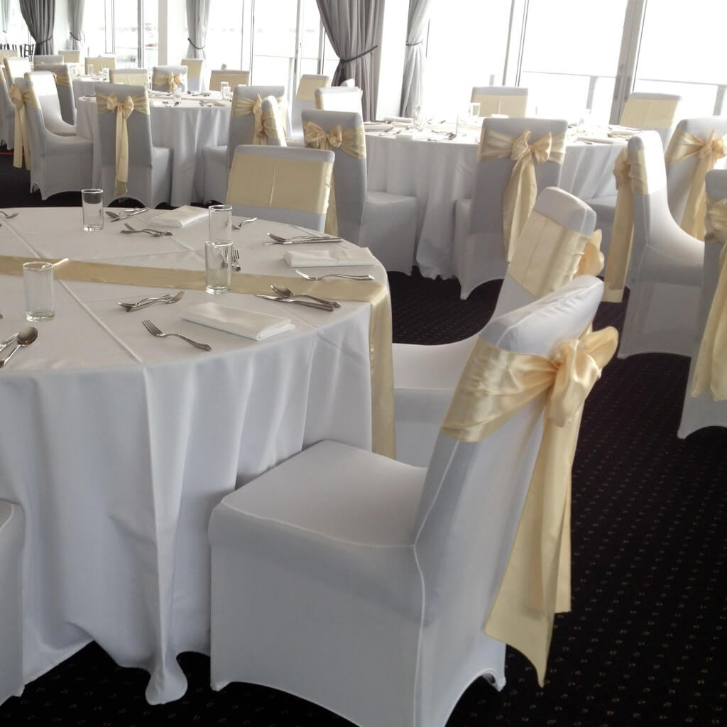 Covers Decoration Hire White Wedding Chair Covers for