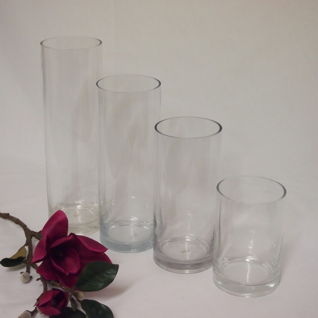 Cylinder Vases Covers Decoration Hire