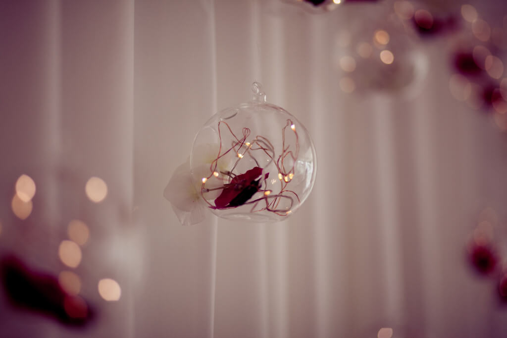 Hanging Globes for weddings