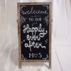 Happily everafter blackboard sign