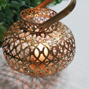 gold scroll lantern