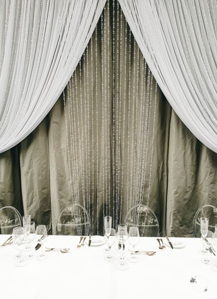 crystal curtain panel