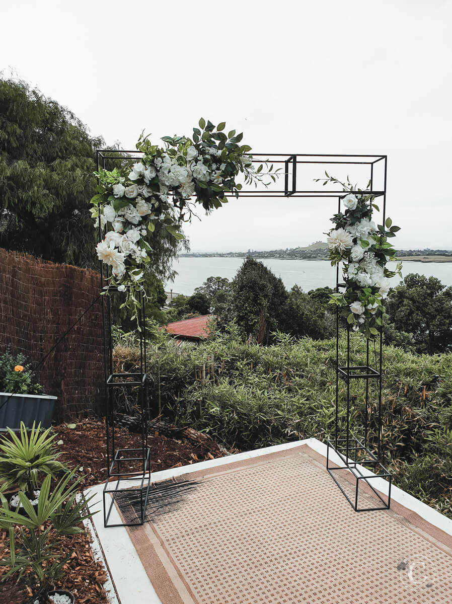 Box arch decorated