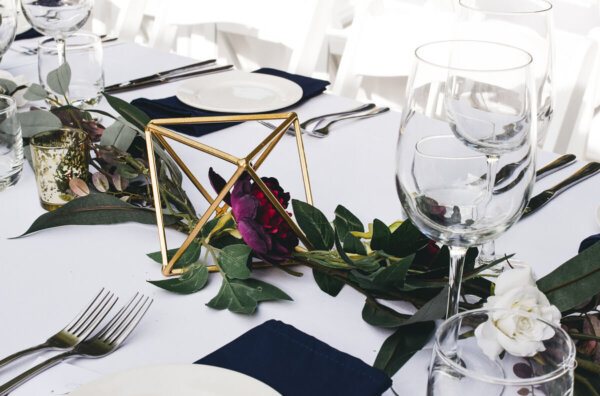 Waiheke Island Wedding at Goldie Estate Centrepieces for hire