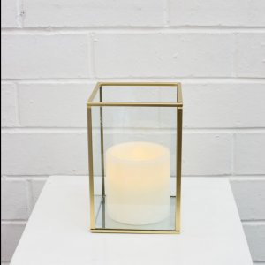 gold candleholder small