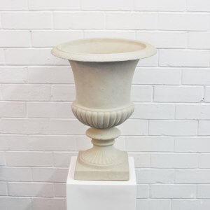 plain sandstone urn