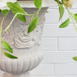 scrolled urn