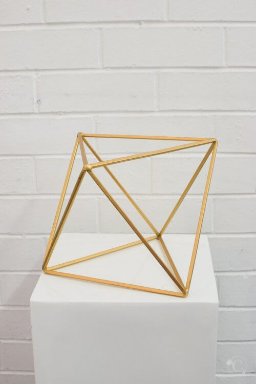 gold geometric large