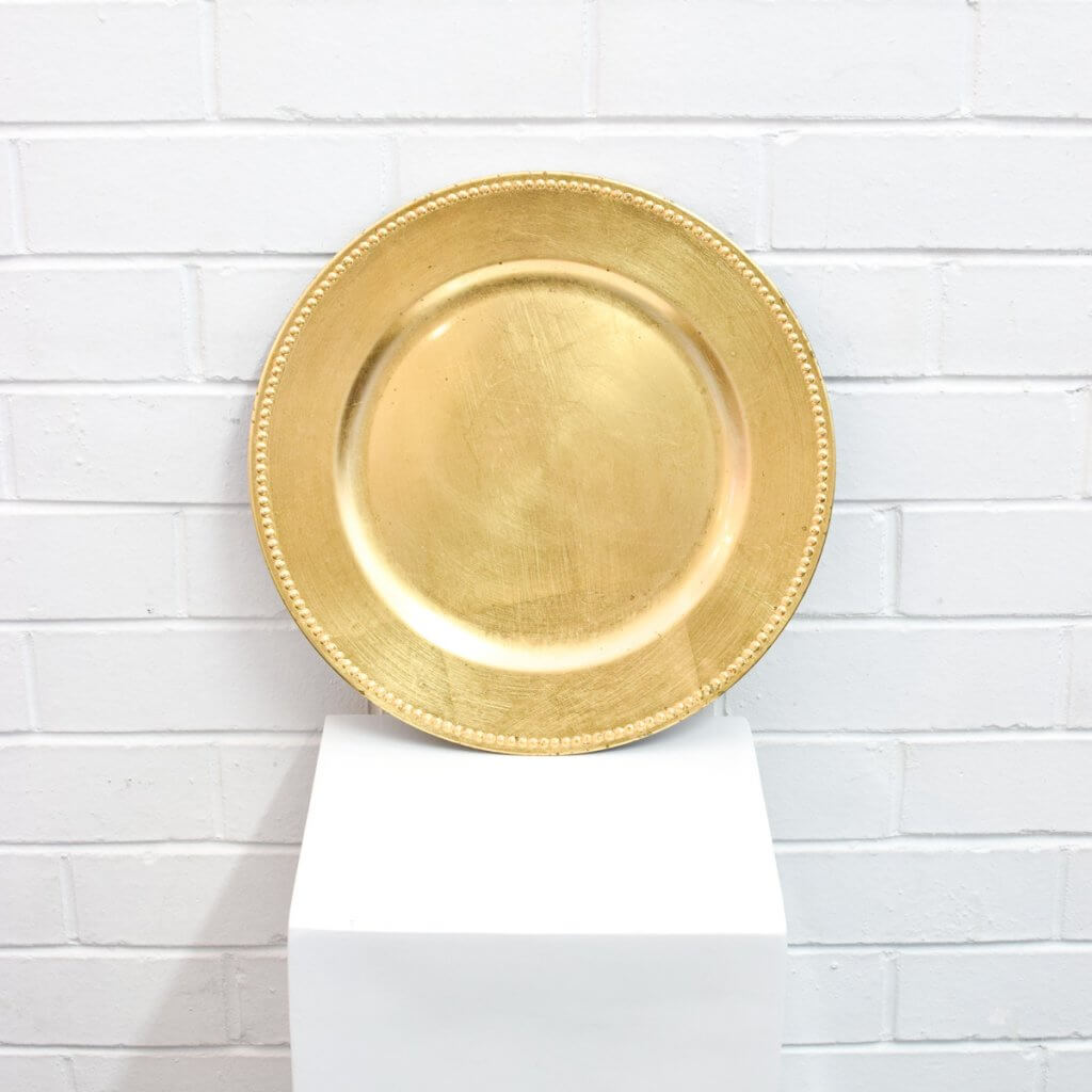 gold charger plates