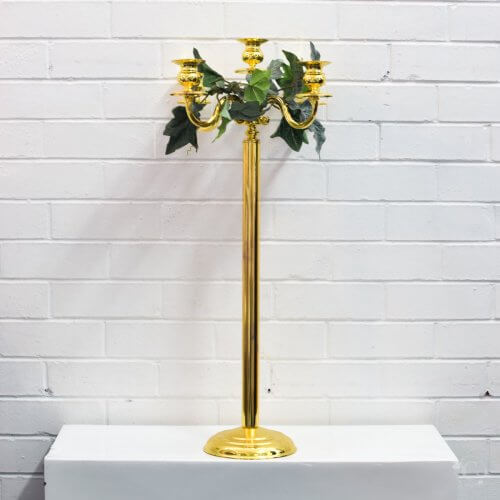 tall skinny gold candelabra