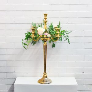 Gold Candelabra 5 Arm
