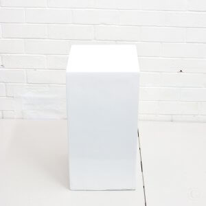 Small white plinth