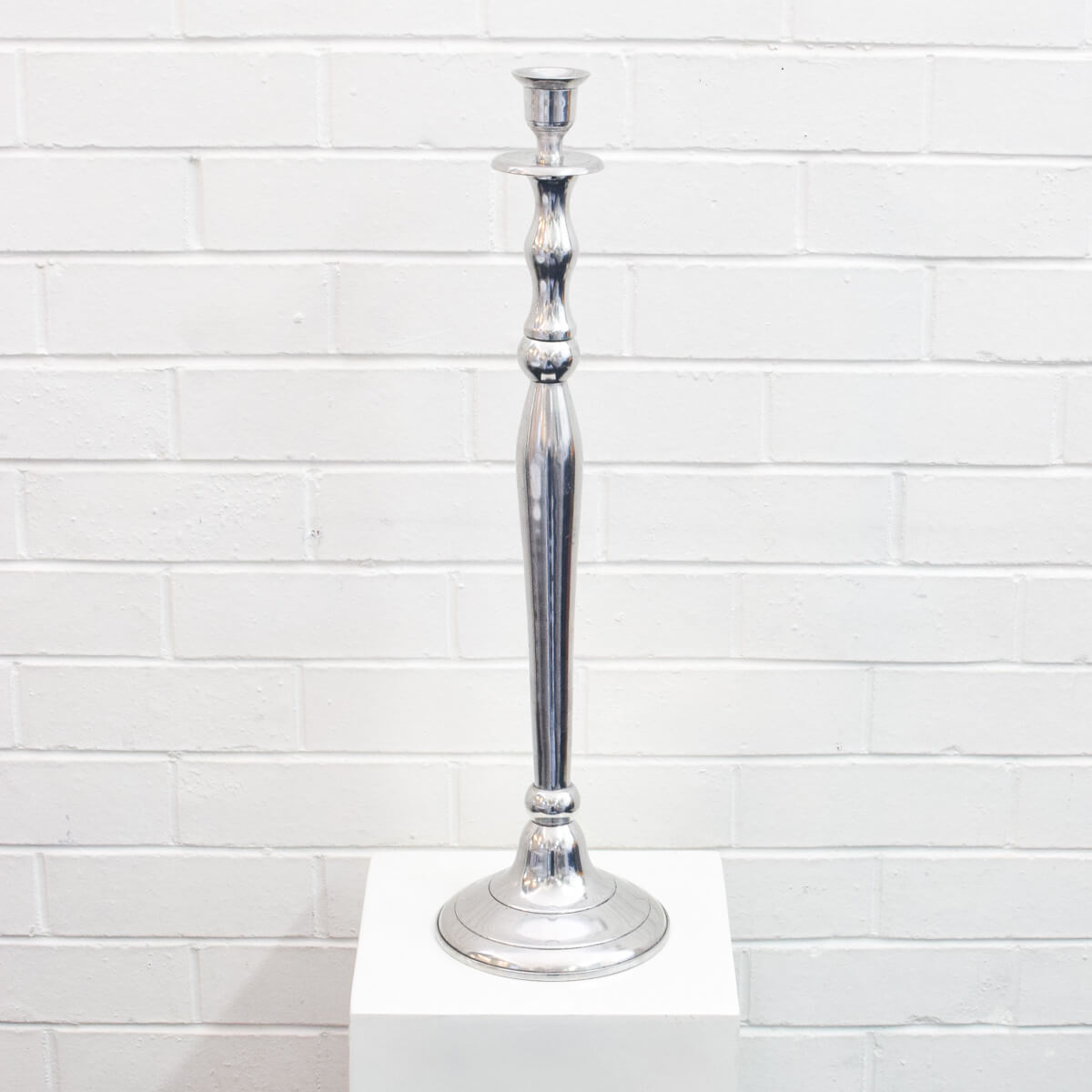 Candlestick Silver Covers Decoration Hire