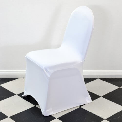 White Round Top Chair Cover