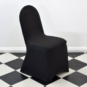 Black Round Top Chair Cover