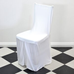 White Chair Cover Square Back