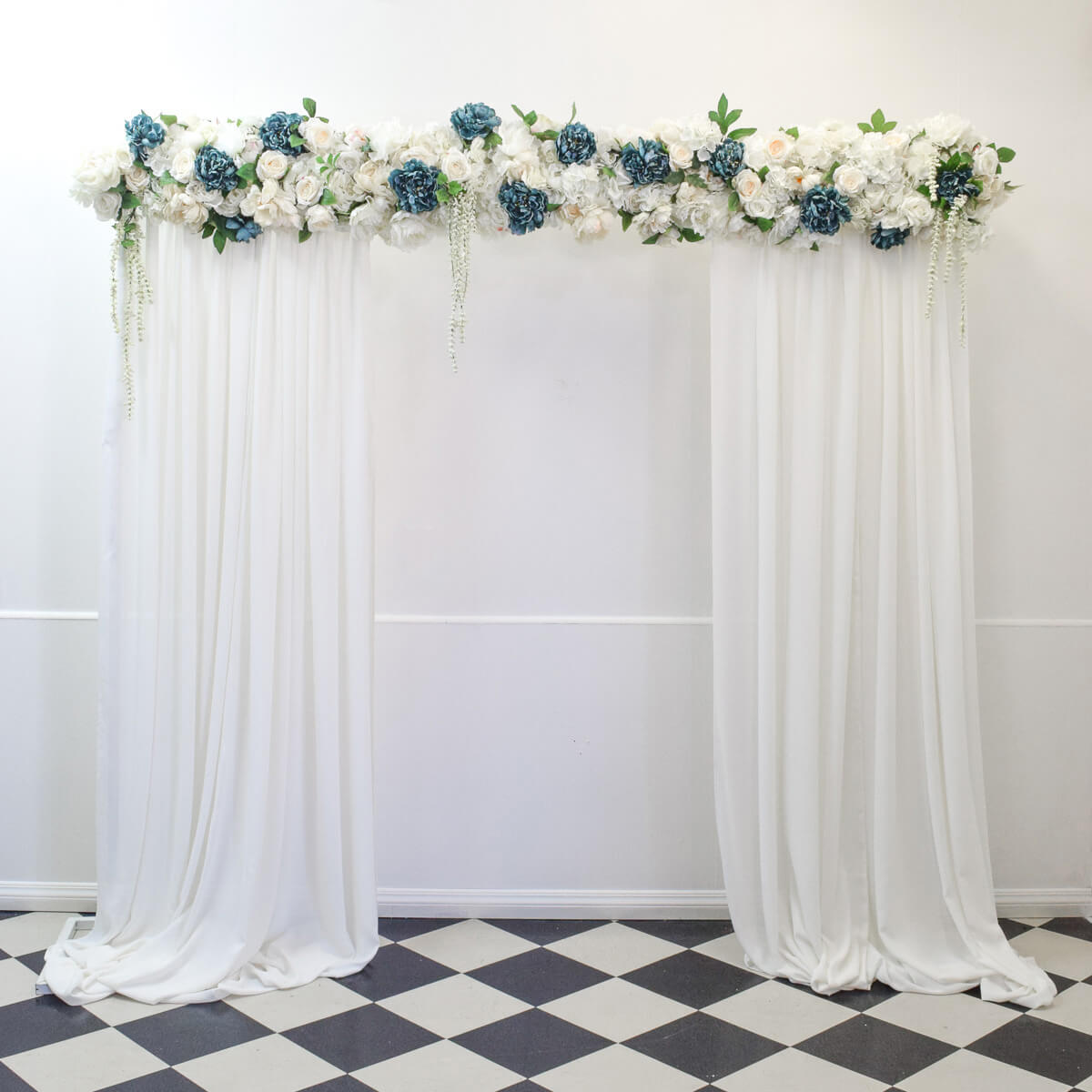 Floral Arch with Tulle Draping HireCovers Everything Wedding