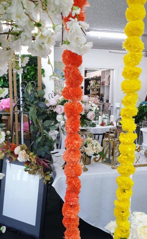 Marigold garland for indian