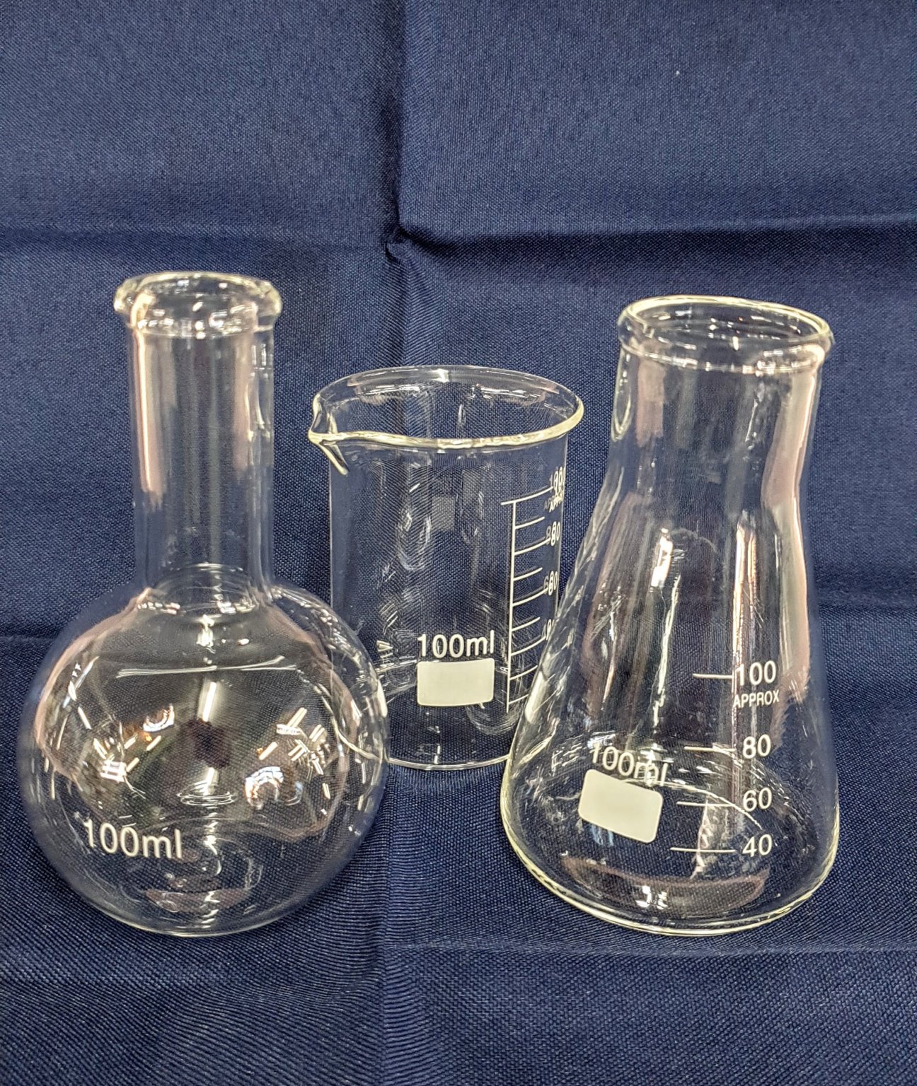 Glass Beaker Vase Sets Small and Large Covers for Flowers