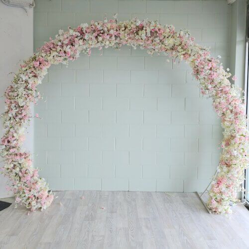 Cherry Blossom Pink & White Arch