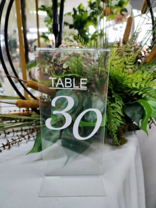 Table Number